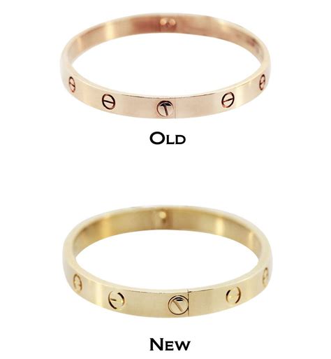 new cartier love bracelet vs old